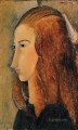 portrait of jeanne hebuterne 1918 Amedeo Modigliani